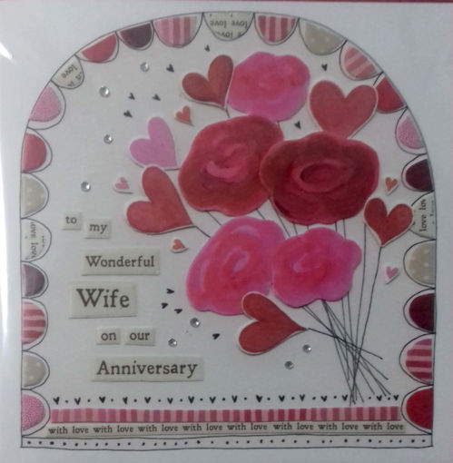 Picture of TO MY WONDERFUL WIFE ANNIVERSARY CARD